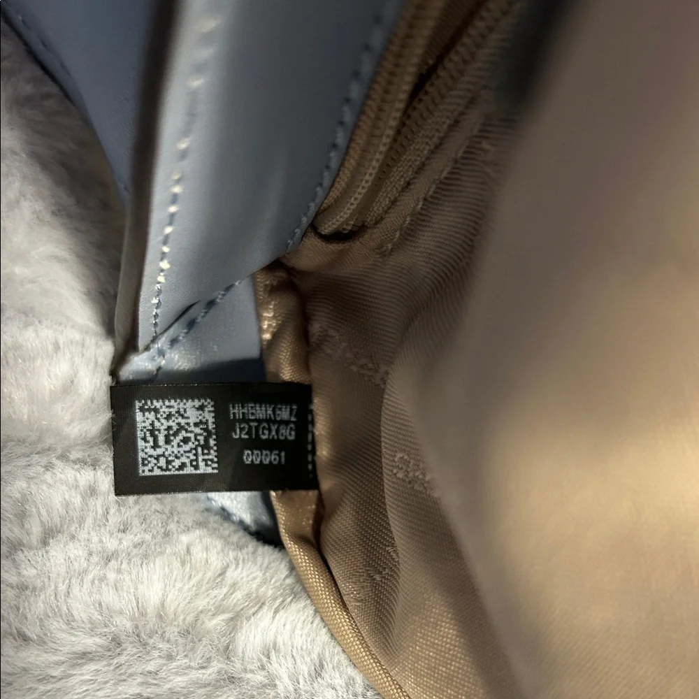 Michael Kors “Lea” Pale Blue and Cream Crossbody Bag